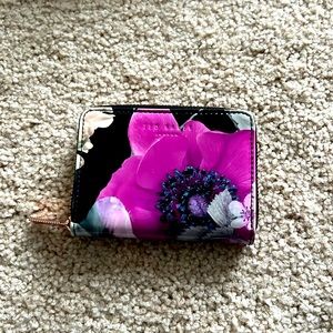 Ted Baker Fuchsia and Black mini wallet
